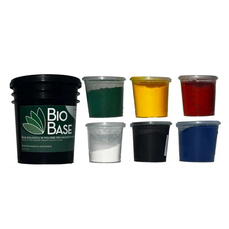 Biobase. Assortiment écologique 6 couleurs pour sérigraphie